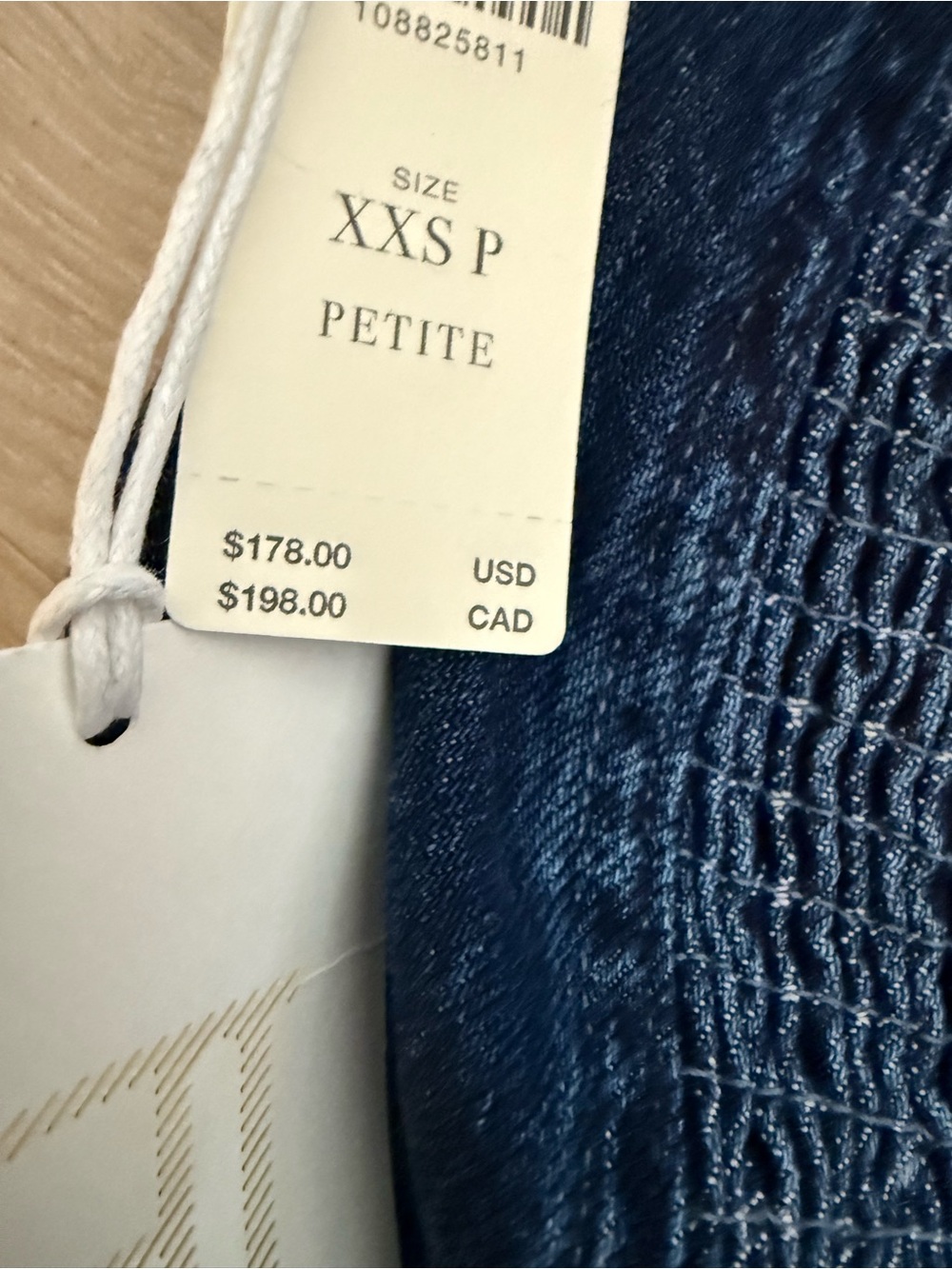 NWT XXS petite PILCRO DENIM HALTER HANKY HEM MIDI DRESS - Picture 7 of 8
